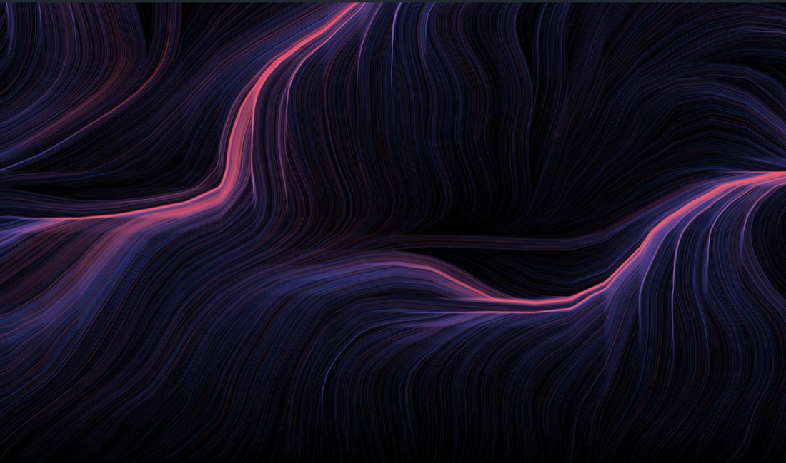 Generative flow field artwork
